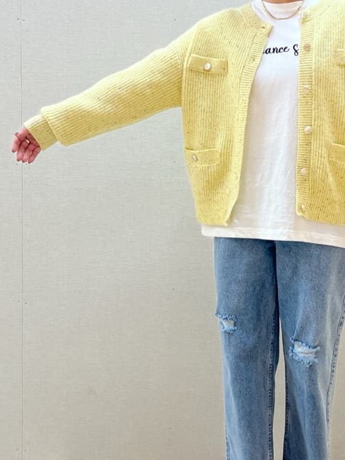 chiakiさんの「OPAQUE.CLIP｜◆刺繍ロゴトップス【洗濯機洗い可】」を使ったコーディネート