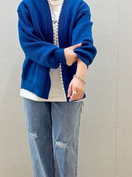 chiakiさんの「OPAQUE.CLIP｜◆刺繍ロゴトップス【洗濯機洗い可】」を使ったコーディネート