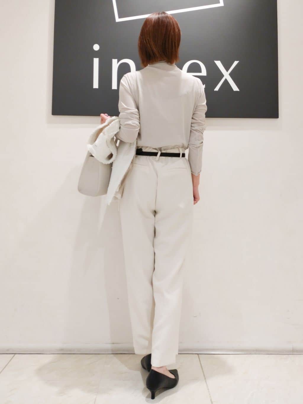 n.さんの「index｜◆シアーメロウハイネックトップス【洗濯機洗い可】」を使ったコーディネート