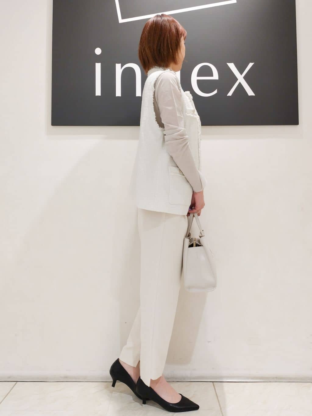 n.さんの「index｜◆シアーメロウハイネックトップス【洗濯機洗い可】」を使ったコーディネート