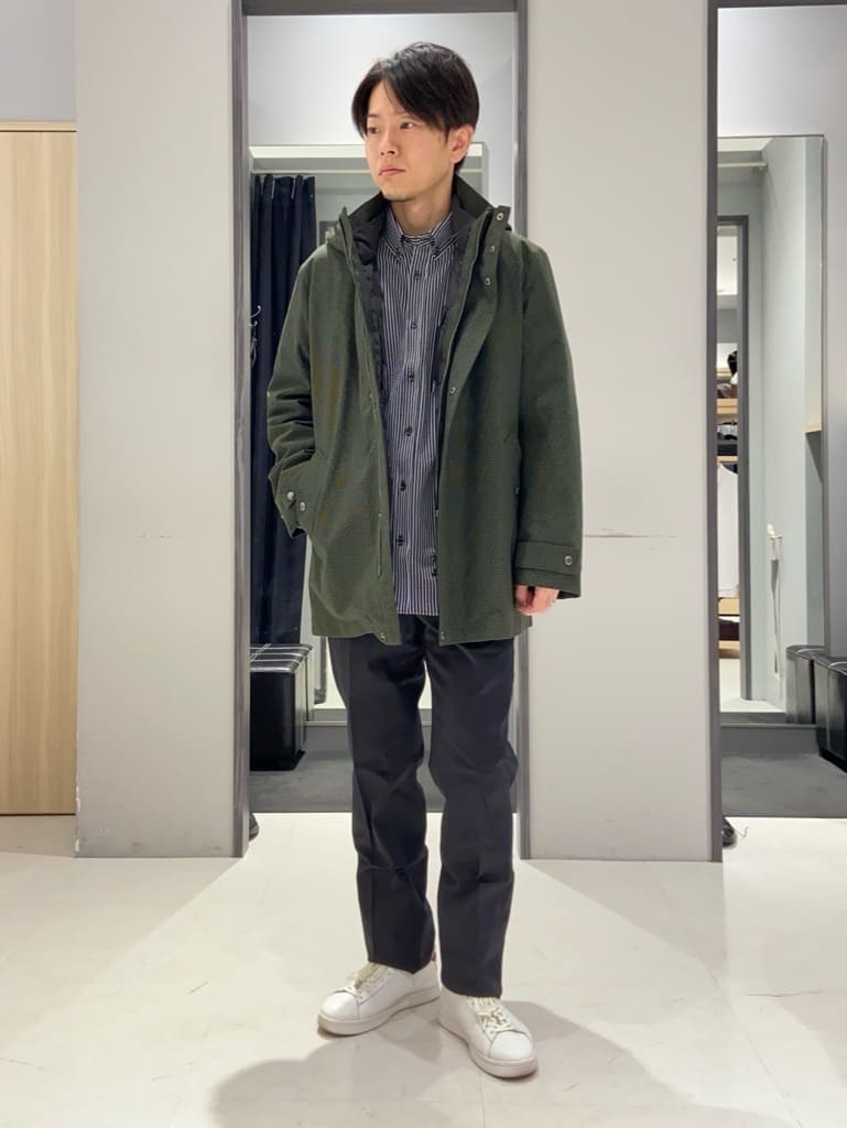 わいずみさんの「TAKEO KIKUCHI｜【抗菌防臭/シーズンレス】シアサッカー ジャージシャツ」を使ったコーディネート