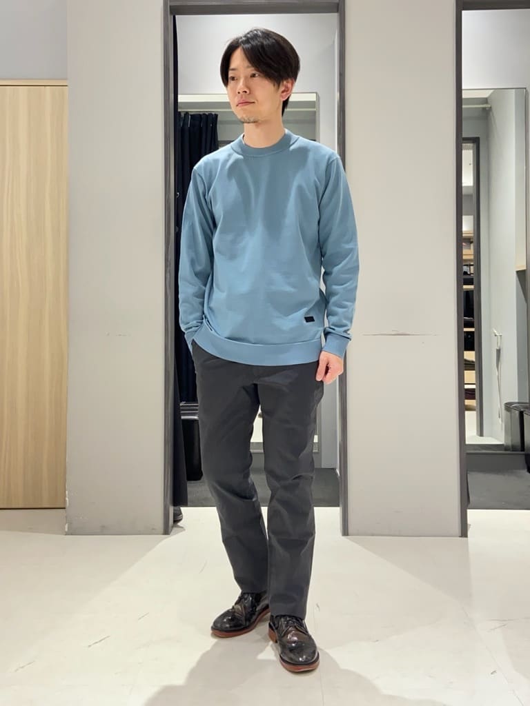 わいずみさんの「TAKEO KIKUCHI｜【全7サイズ&times;8色展開！】トップマルチヘリンボン パンツ」を使ったコーディネート