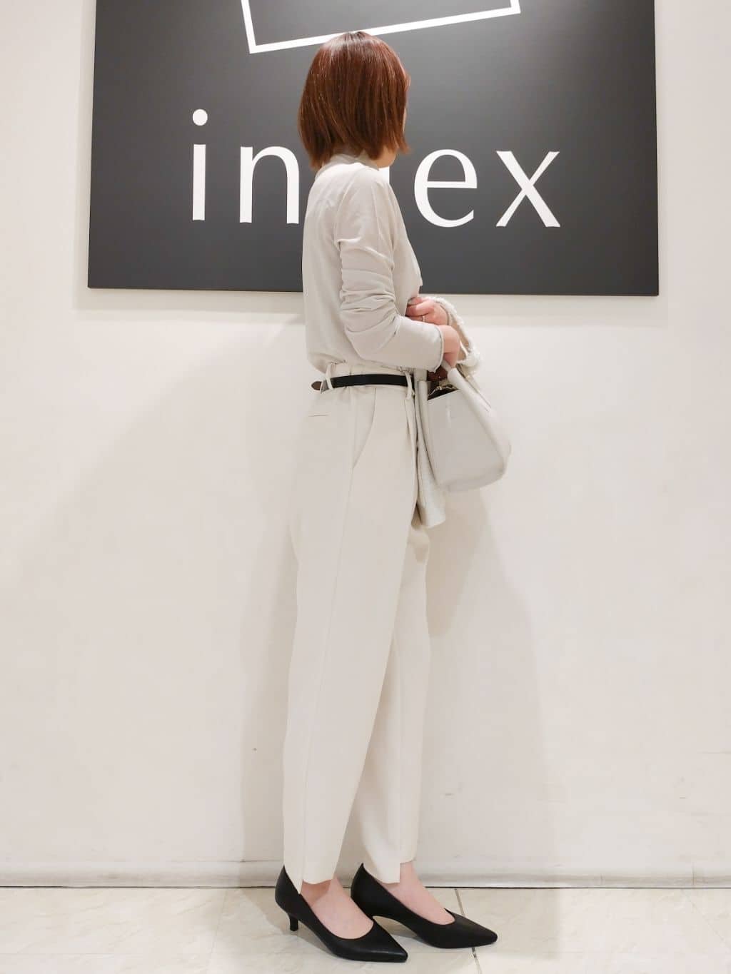 n.さんの「index｜◆シアーメロウハイネックトップス【洗濯機洗い可】」を使ったコーディネート