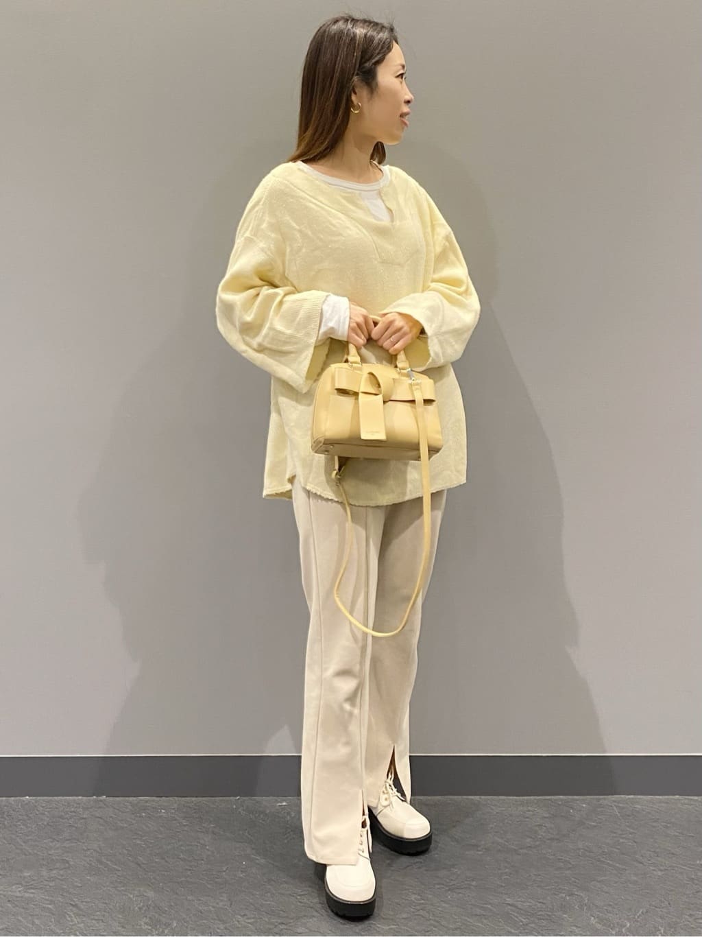hiraさんの「ESPERANZA｜エムリットリボン2WAYボストン」を使ったコーディネート
