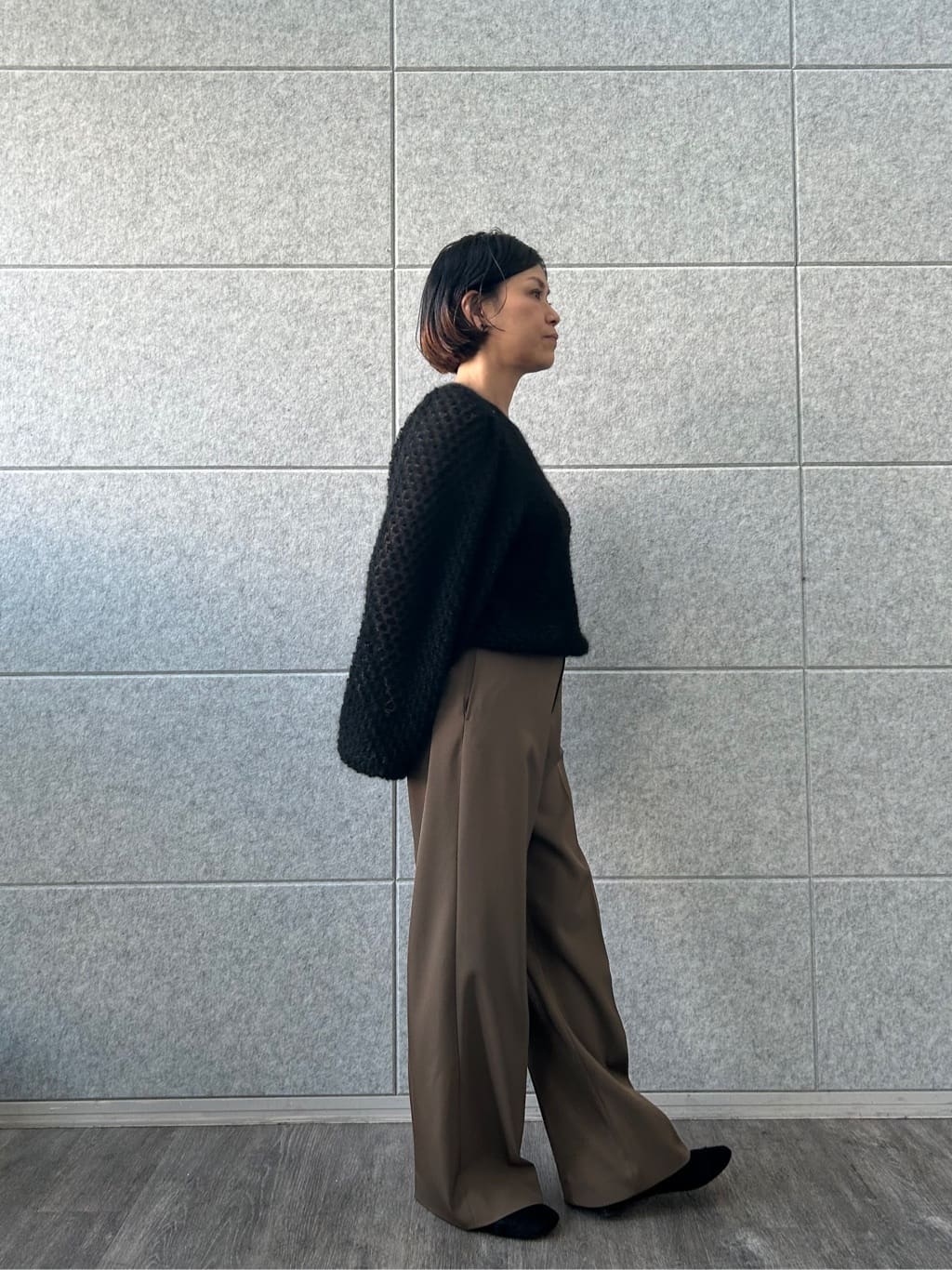 yukoさんの「CODE A｜2way sheer mohair pullover」を使ったコーディネート