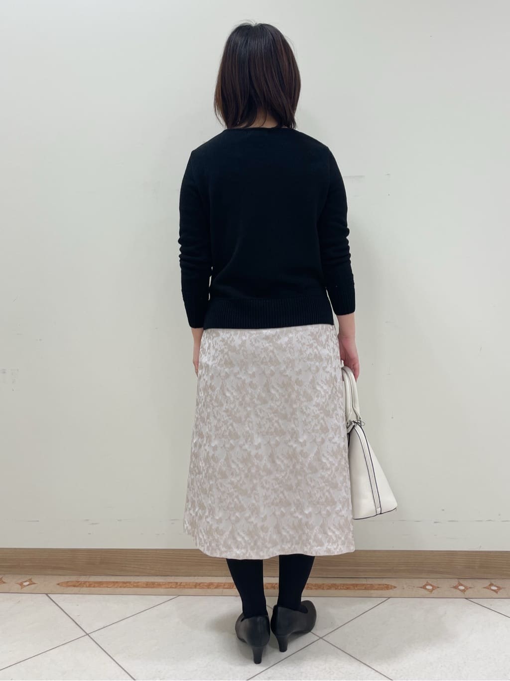 hanaさんの「Reflect｜◆【夏SALE／フォーマル/通勤にも使える】スクエアフォルムバッグ」を使ったコーディネート