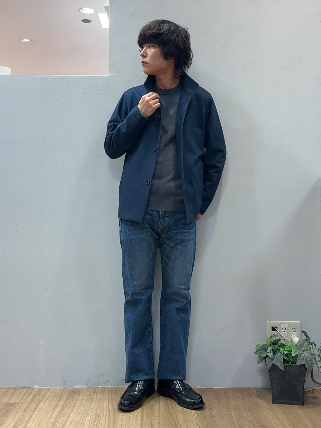 Uさんの「TAKEO KIKUCHI｜【DOWN FABRIC】ダウンファブリック スタンドカラーブルゾン」を使ったコーディネート