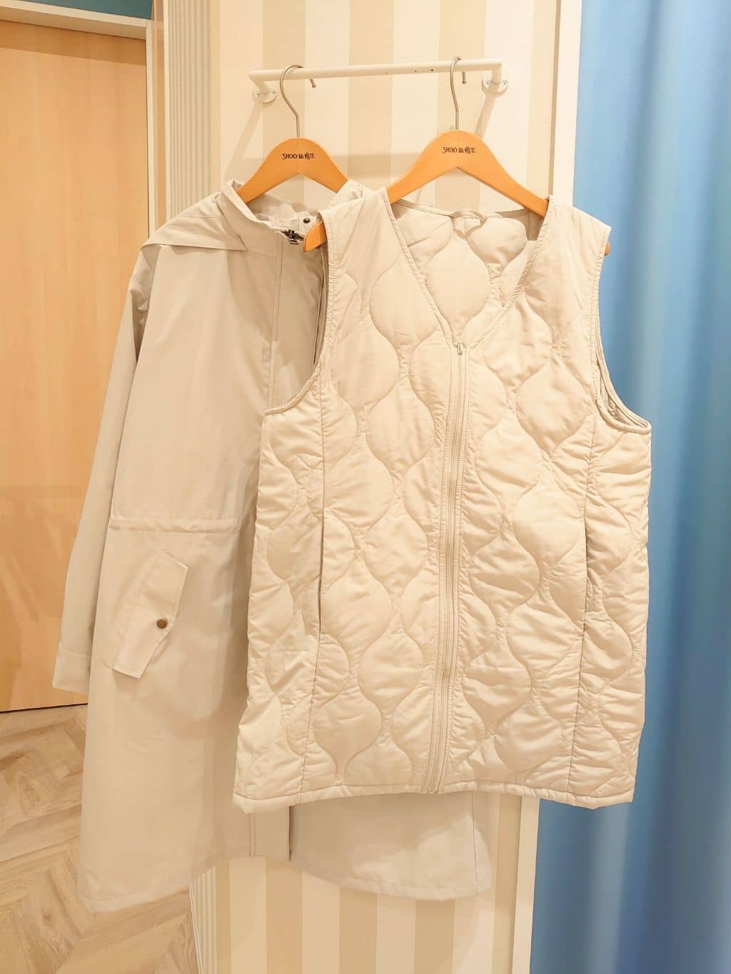 koikeee さんの「SHOO･LA･RUE｜◆【撥水/防花粉/S-LL】ライナー付き ミリタリーフーデッドコート」を使ったコーディネート