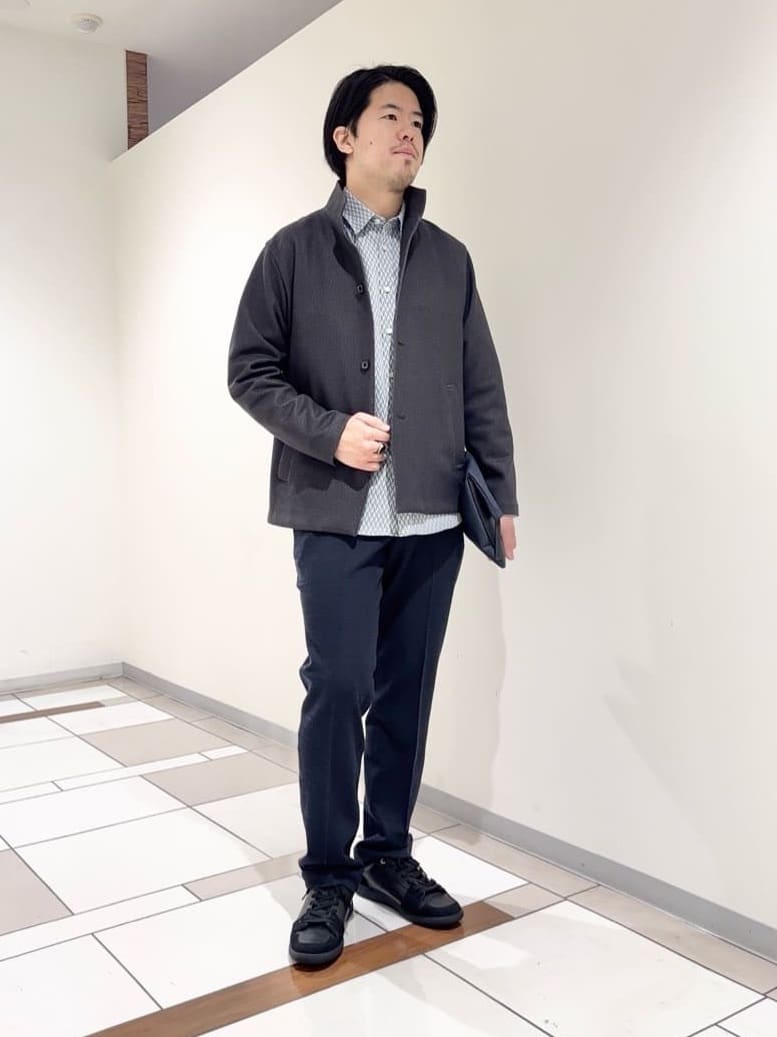及川さんの「TAKEO KIKUCHI｜【DOWN FABRIC】ダウンファブリック スタンドカラーブルゾン」を使ったコーディネート