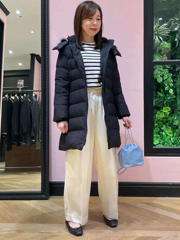 maruさんの「DRESSTERIOR｜◆ストレッチフルニードルプルオーバーニット」を使ったコーディネート