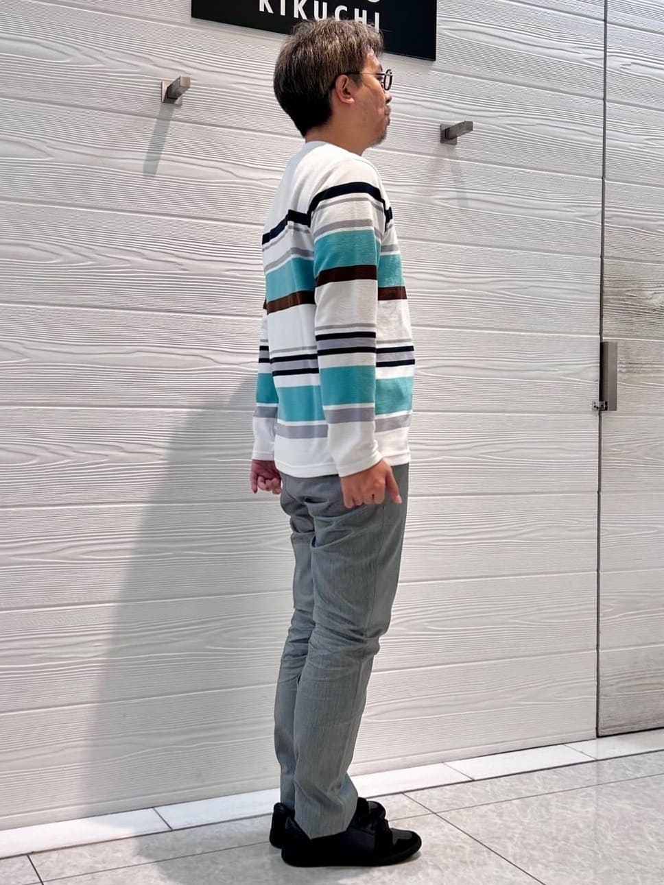 すーさんの「TAKEO KIKUCHI｜【全7サイズ&times;8色展開！】トップマルチヘリンボン パンツ」を使ったコーディネート