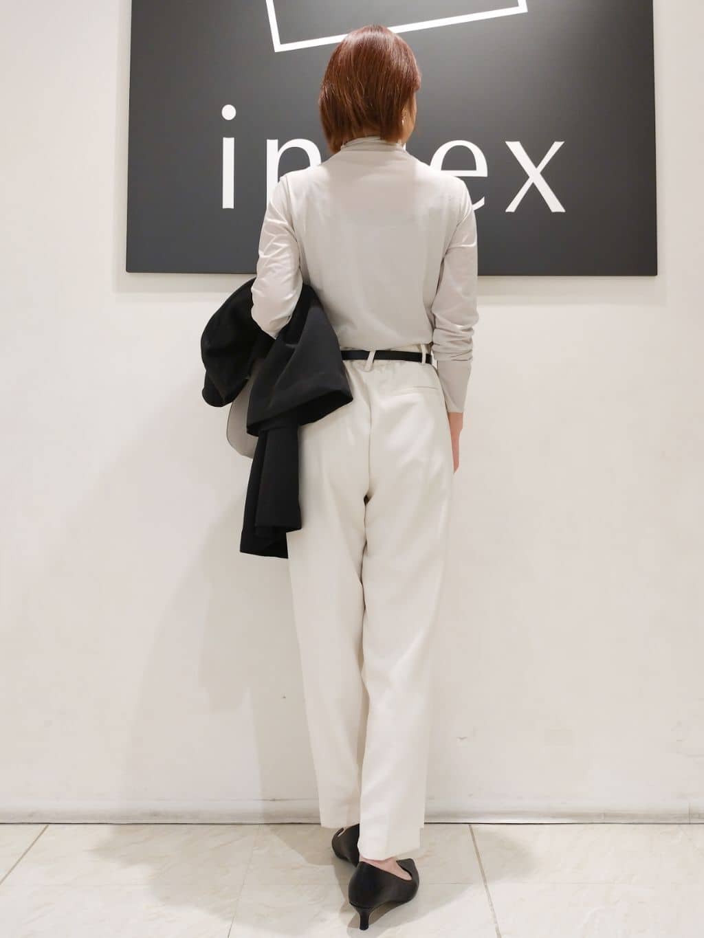 n.さんの「index｜◆フレアスリーブミドルコート【洗える】」を使ったコーディネート