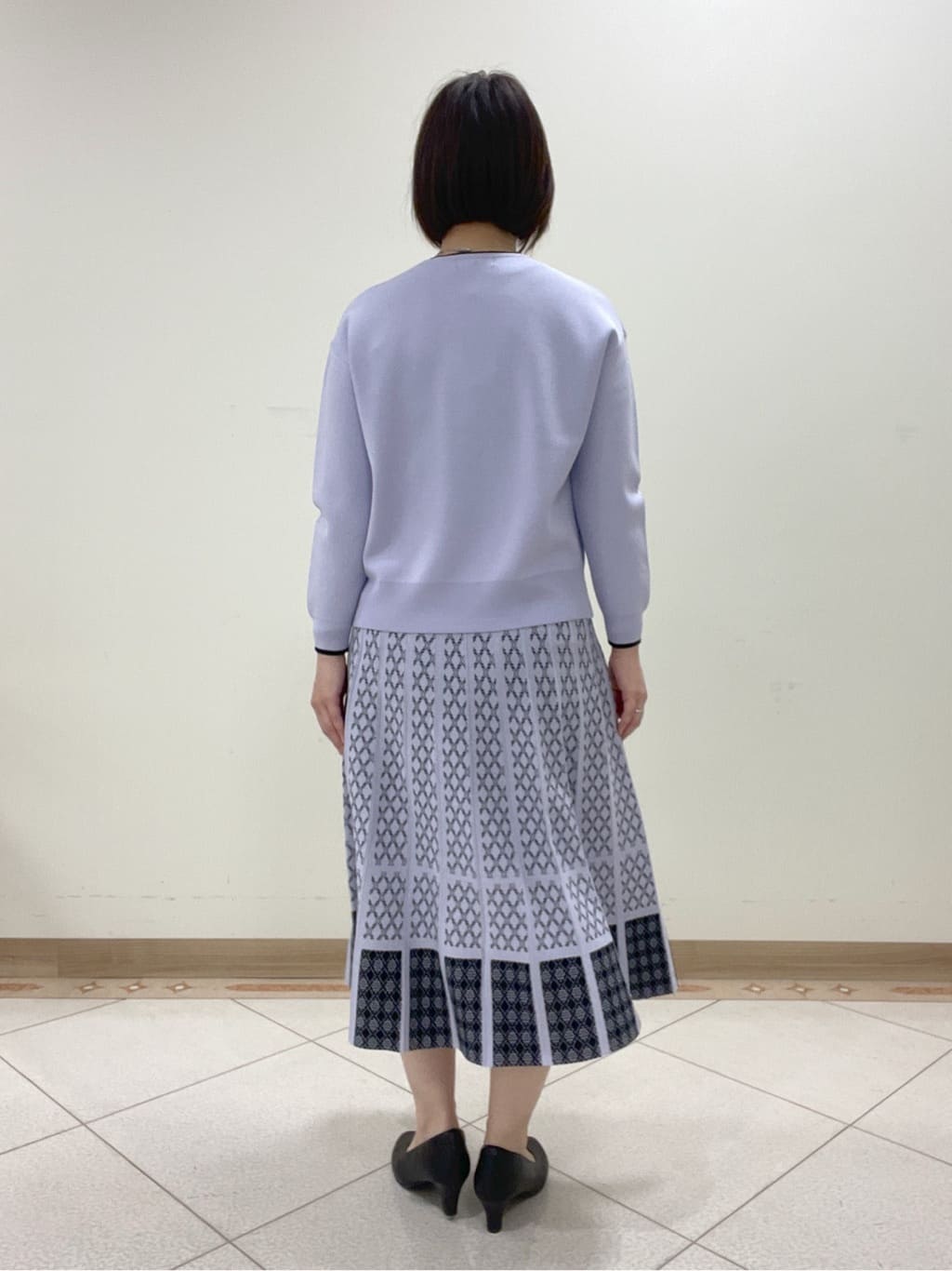 hanaさんの「Reflect｜◆【WEB限定カラーあり／セットアップ可】ダブルジャカードニット」を使ったコーディネート