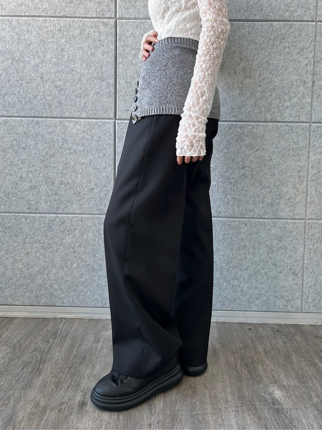 honoka Aさんの「CODE A｜【Re】stretch lace tops」を使ったコーディネート