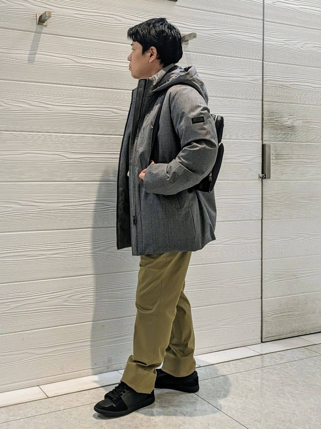 かずさんの「TAKEO KIKUCHI｜【オフィスカジュアル対応】ドレス チノパンツ」を使ったコーディネート