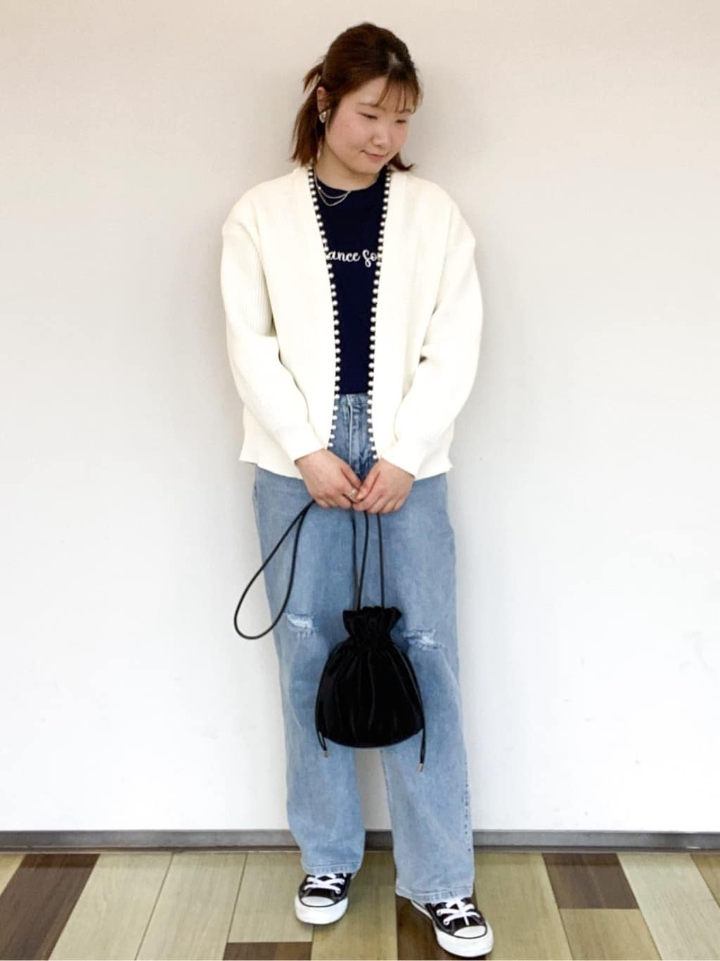 sayaさんの「OPAQUE.CLIP｜CONVERSE キャンバス オールスター HI」を使ったコーディネート