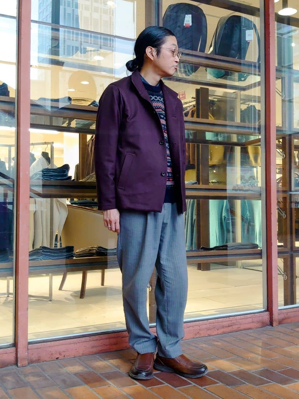かしげるさんの「TAKEO KIKUCHI｜【DOWN FABRIC】ダウンファブリック スタンドカラーブルゾン」を使ったコーディネート