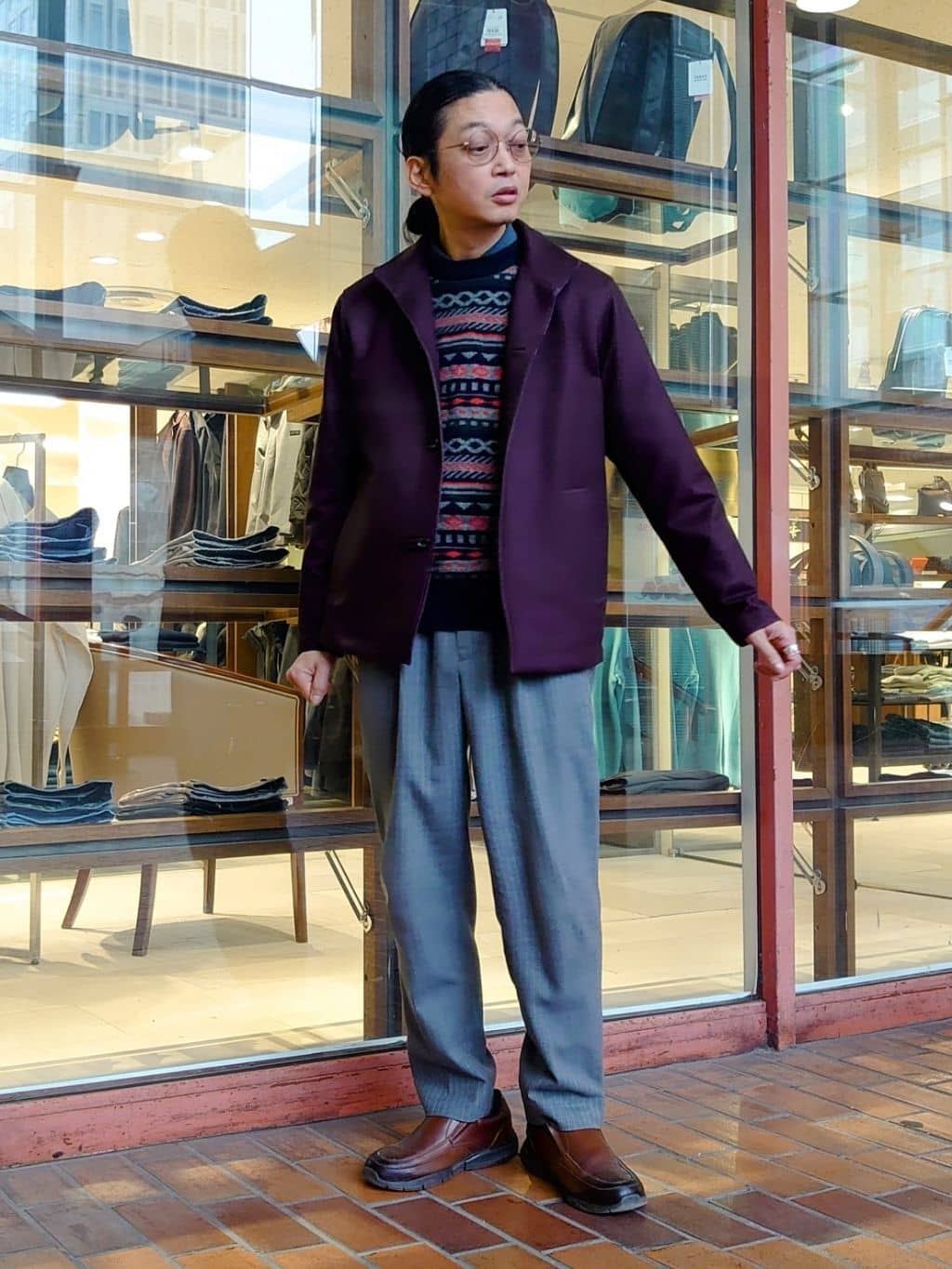 かしげるさんの「TAKEO KIKUCHI｜【DOWN FABRIC】ダウンファブリック スタンドカラーブルゾン」を使ったコーディネート