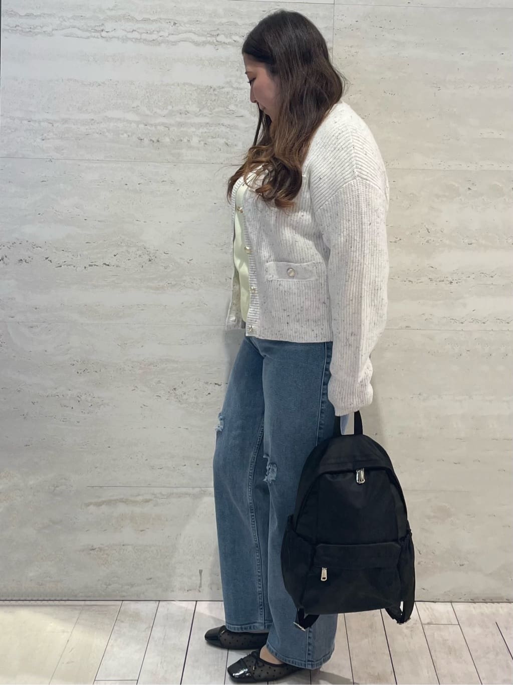 yunさんの「OPAQUE.CLIP｜【定番/6color】名品フラットバレエシューズ」を使ったコーディネート