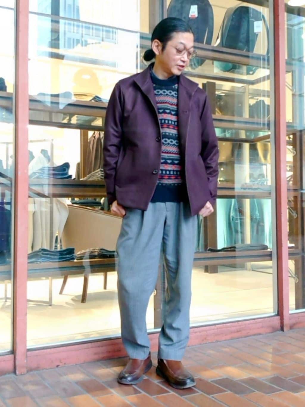 かしげるさんの「TAKEO KIKUCHI｜【DOWN FABRIC】ダウンファブリック スタンドカラーブルゾン」を使ったコーディネート