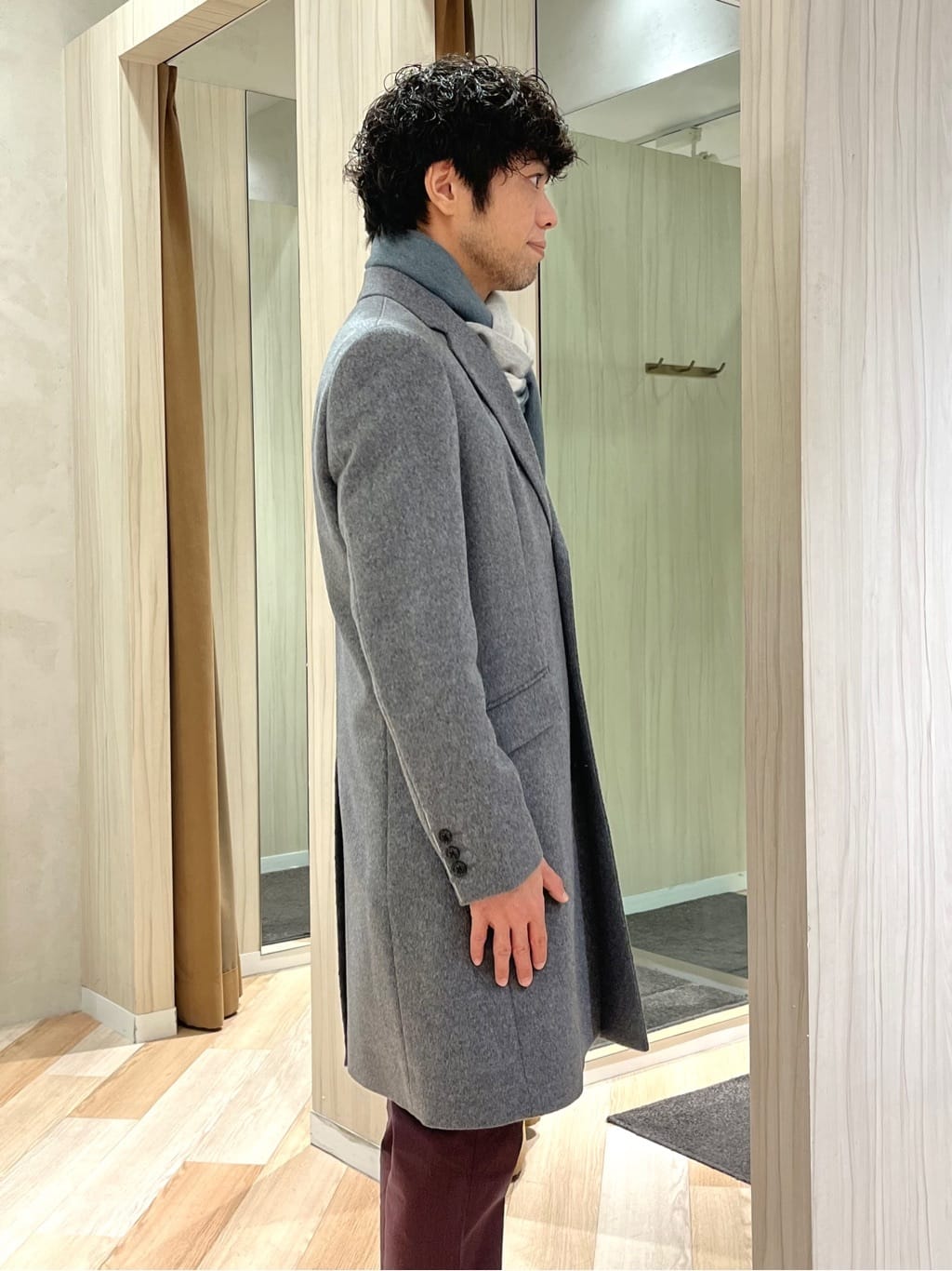 URAさんの「TAKEO KIKUCHI｜ウールカシミヤブレンド チェスターコート」を使ったコーディネート