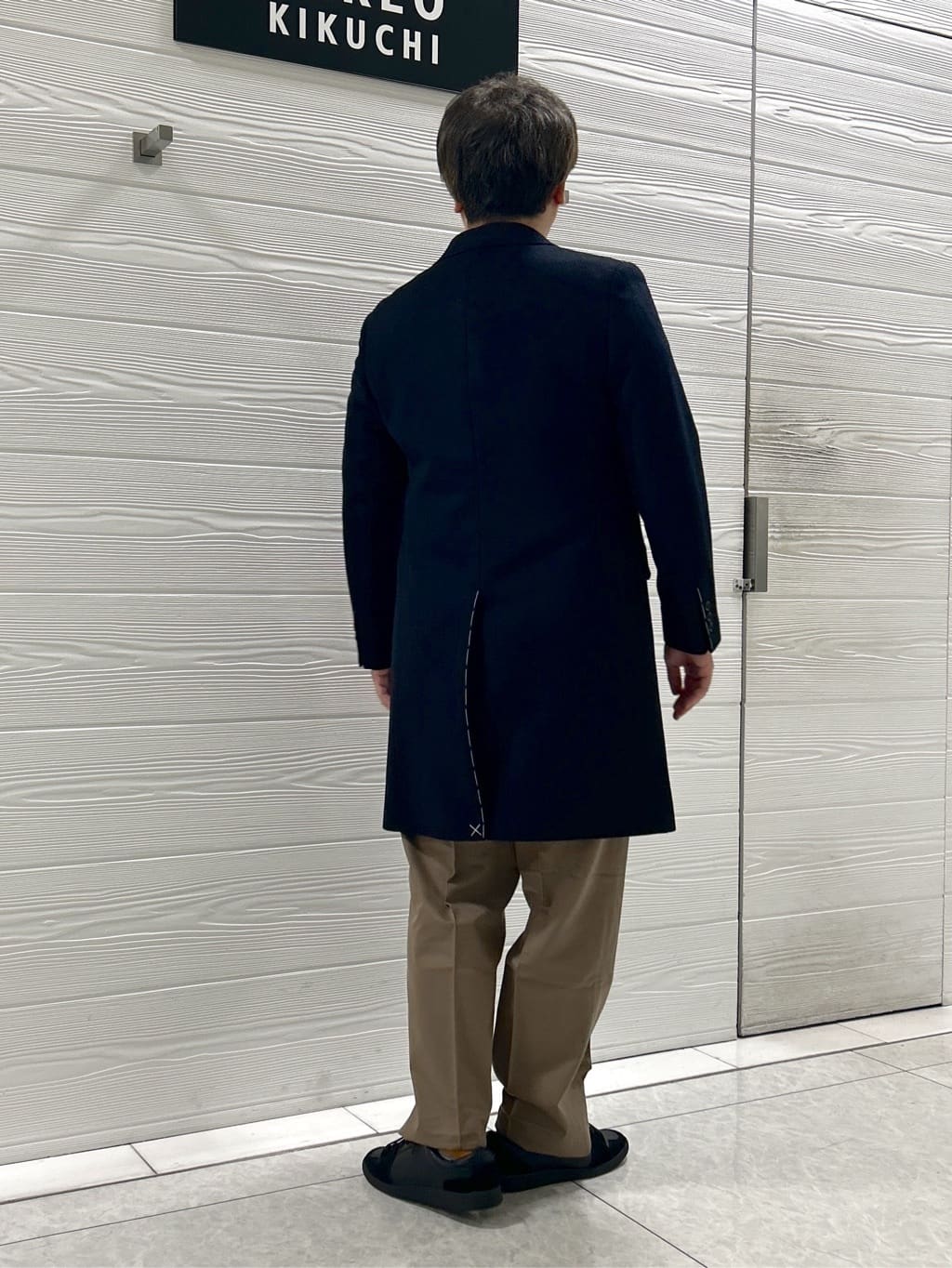 すーさんの「TAKEO KIKUCHI｜ウールカシミヤブレンド チェスターコート」を使ったコーディネート