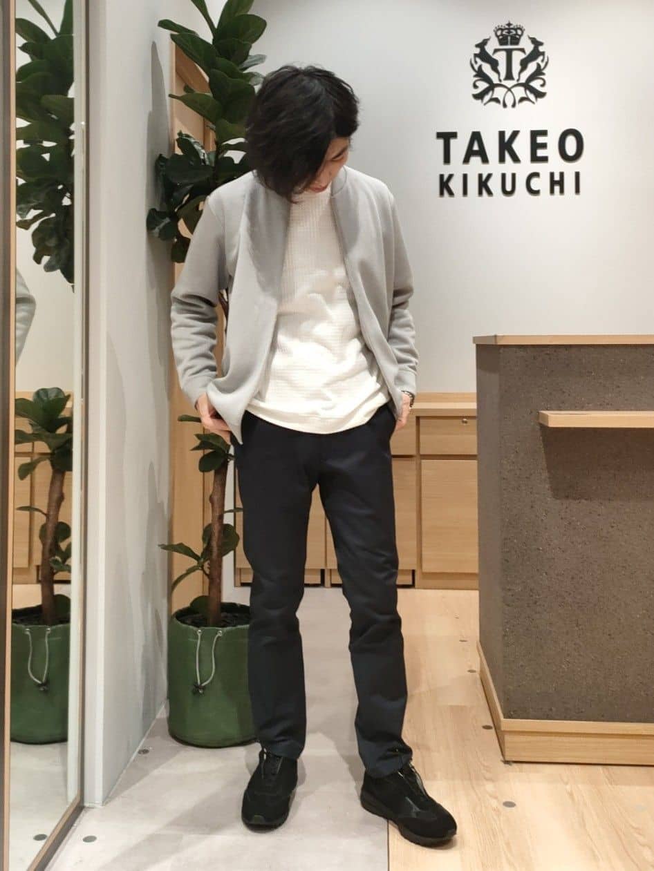 nobuさんの「TAKEO KIKUCHI｜【全7サイズ&times;8色展開！】トップマルチヘリンボン パンツ」を使ったコーディネート
