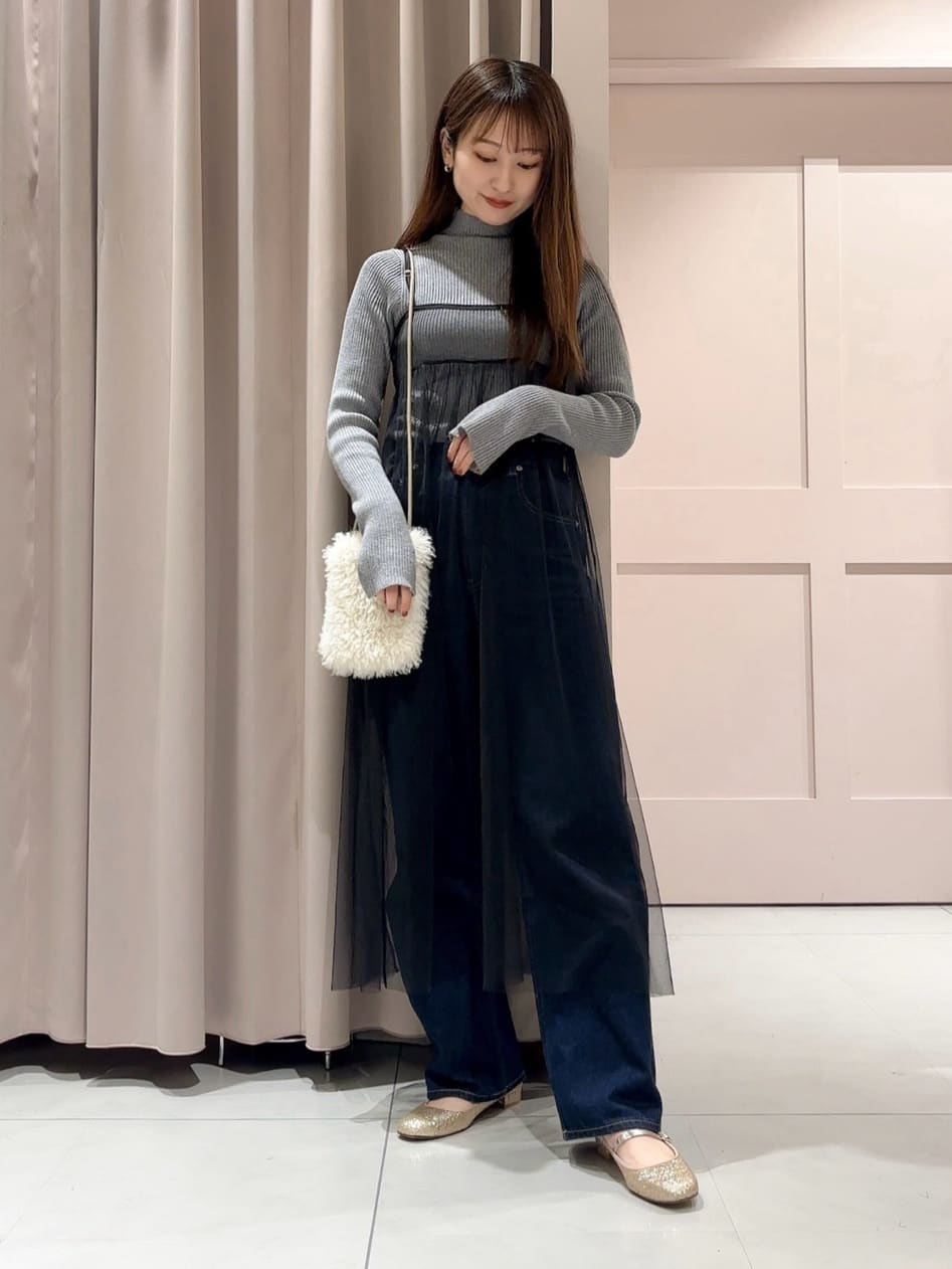 RINAさんの「ESPERANZA｜ローヒールストラップフラットシューズ」を使ったコーディネート