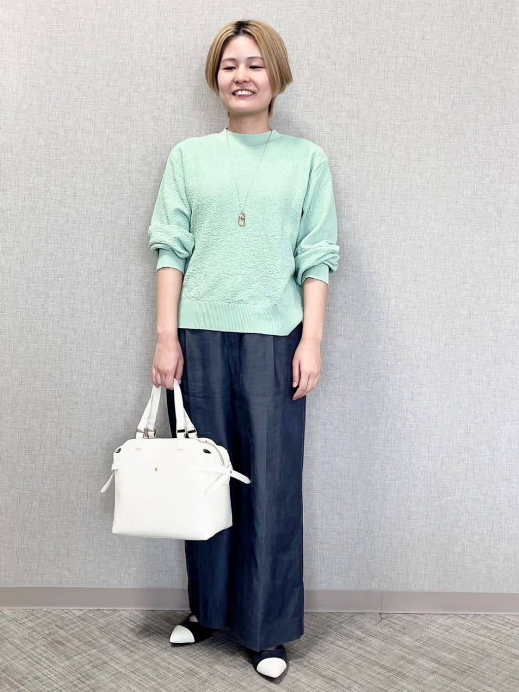 MATSUさんの「Reflect｜◆プチハイネックジャカードニット」を使ったコーディネート