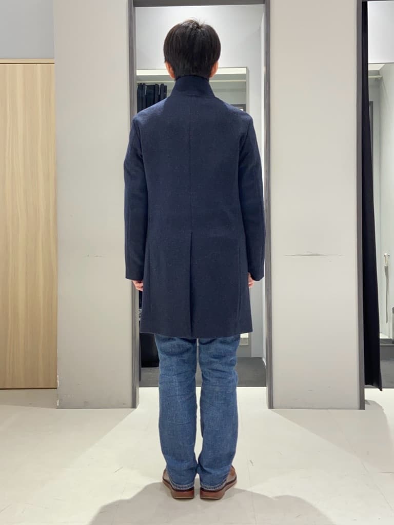 わいずみさんの「TAKEO KIKUCHI｜【ウールカシミヤブレンド】ビーバー調 スタンドカラー コート」を使ったコーディネート