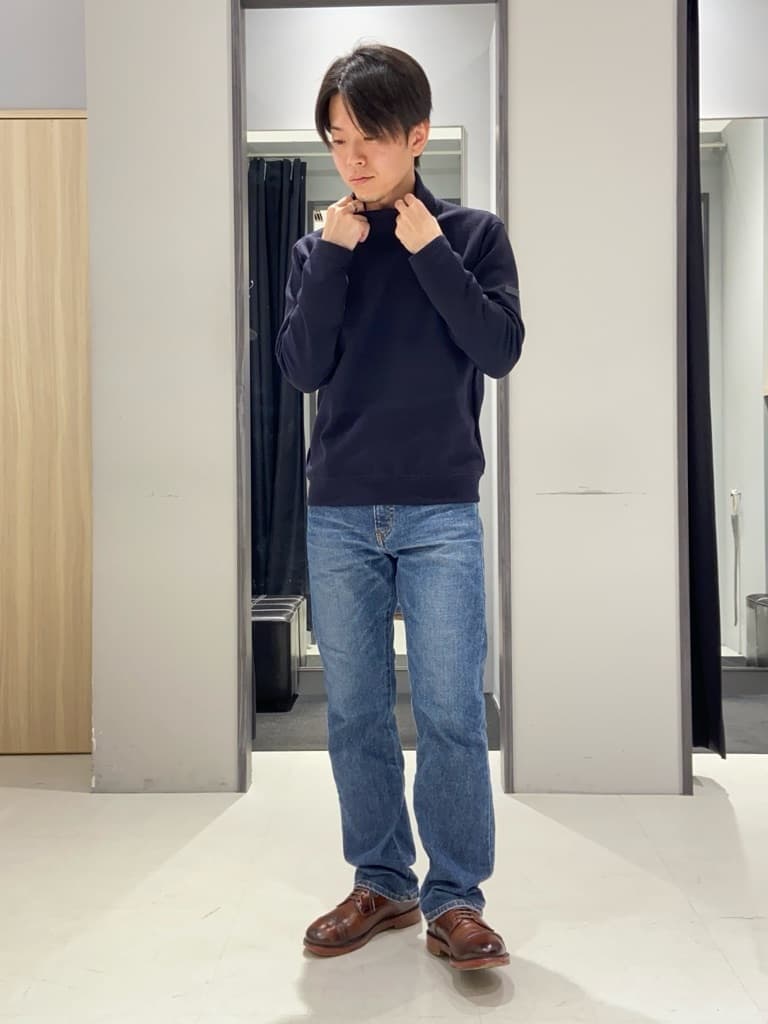 わいずみさんの「TAKEO KIKUCHI｜【ウールカシミヤブレンド】ビーバー調 スタンドカラー コート」を使ったコーディネート