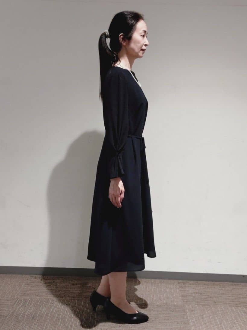Kさんの「Reflect｜◆【夏SALE／フォーマル/洗える】スリーブデザインジョーゼットワンピース」を使ったコーディネート