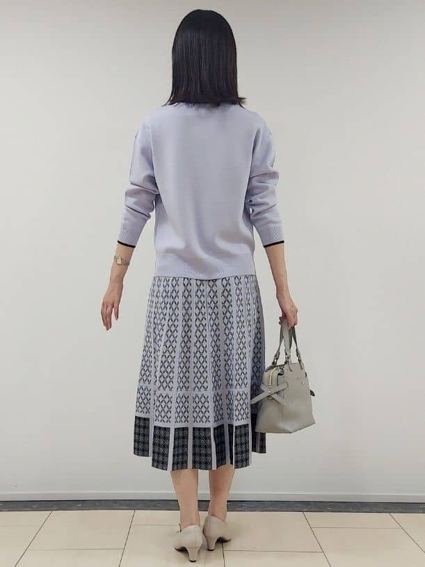 saiさんの「Reflect｜◆【WEB限定カラーあり／セットアップ可】ダブルジャカードニット」を使ったコーディネート