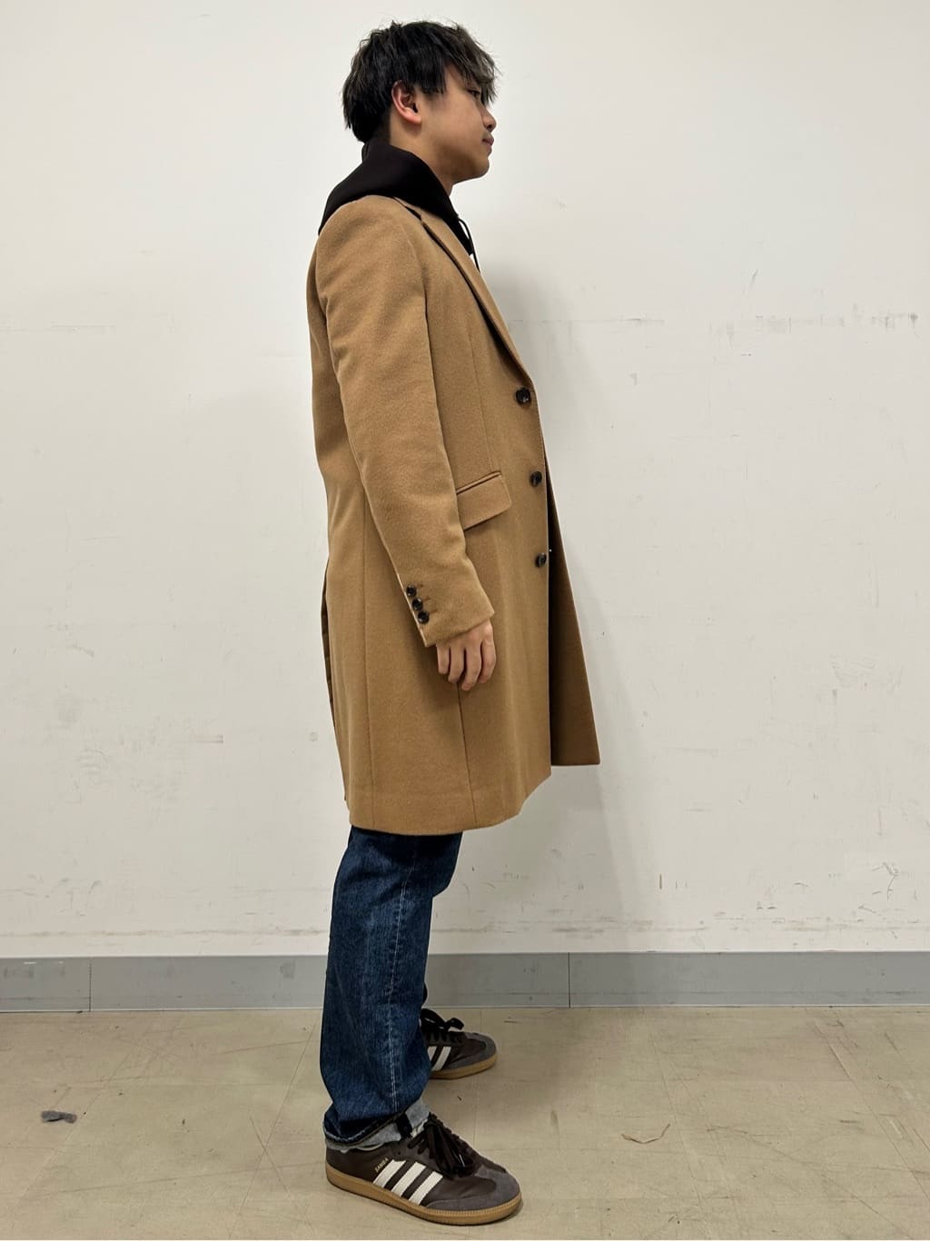 Hiroさんの「TAKEO KIKUCHI｜ウールカシミヤブレンド チェスターコート」を使ったコーディネート