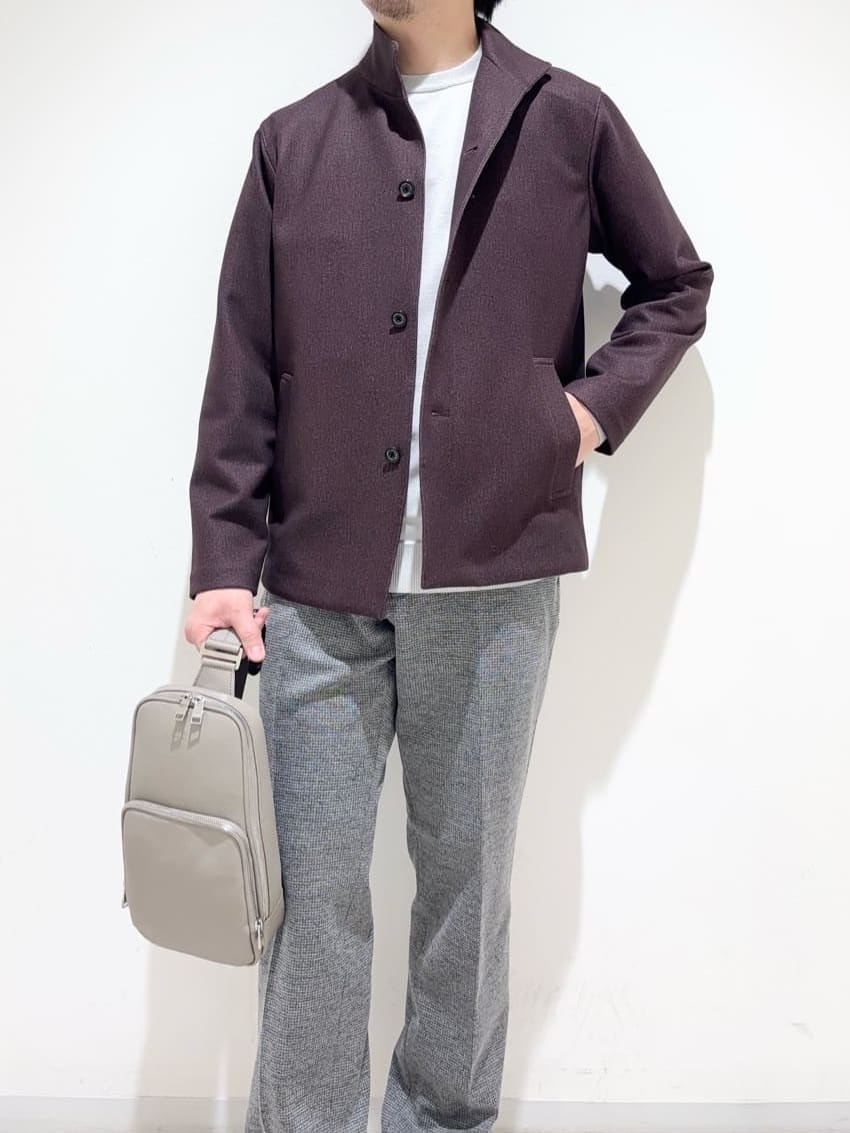 及川さんの「TAKEO KIKUCHI｜【DOWN FABRIC】ダウンファブリック スタンドカラーブルゾン」を使ったコーディネート