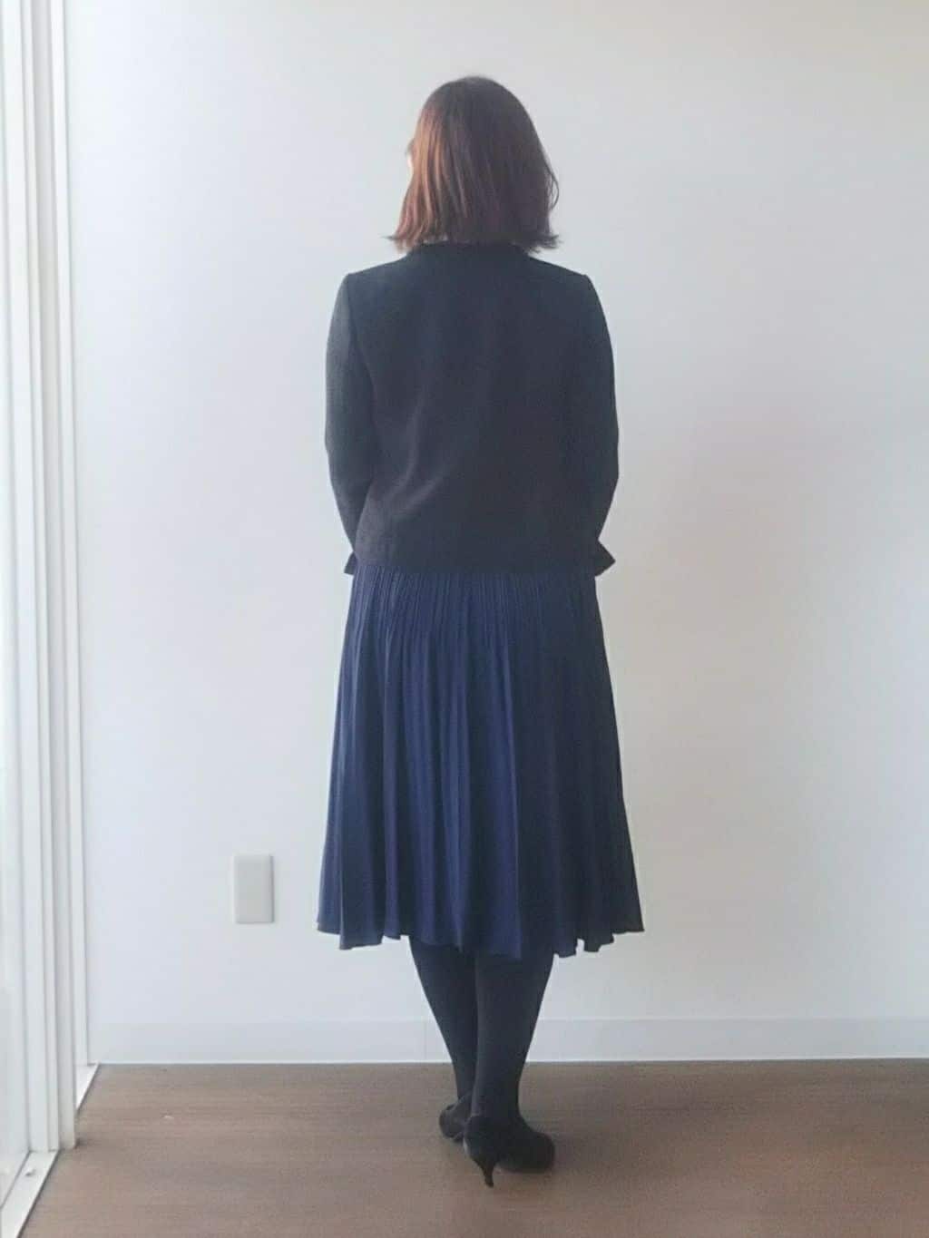 なみきさんの「UNTITLED｜◆【入卒/セレモニー/通勤】ラメツイード ノーカラージャケット」を使ったコーディネート