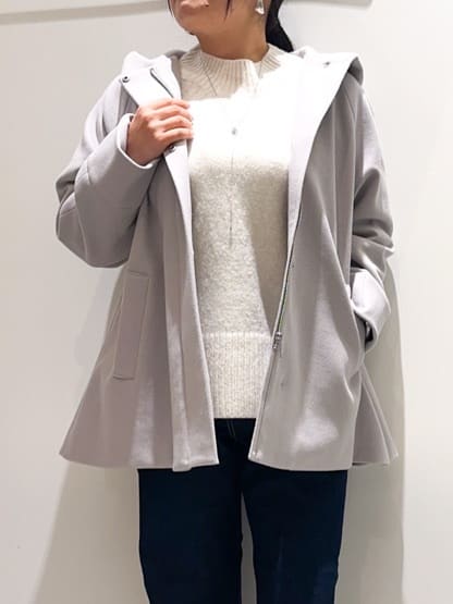 naoさんの「grove｜◆フーデットミドルコート」を使ったコーディネート