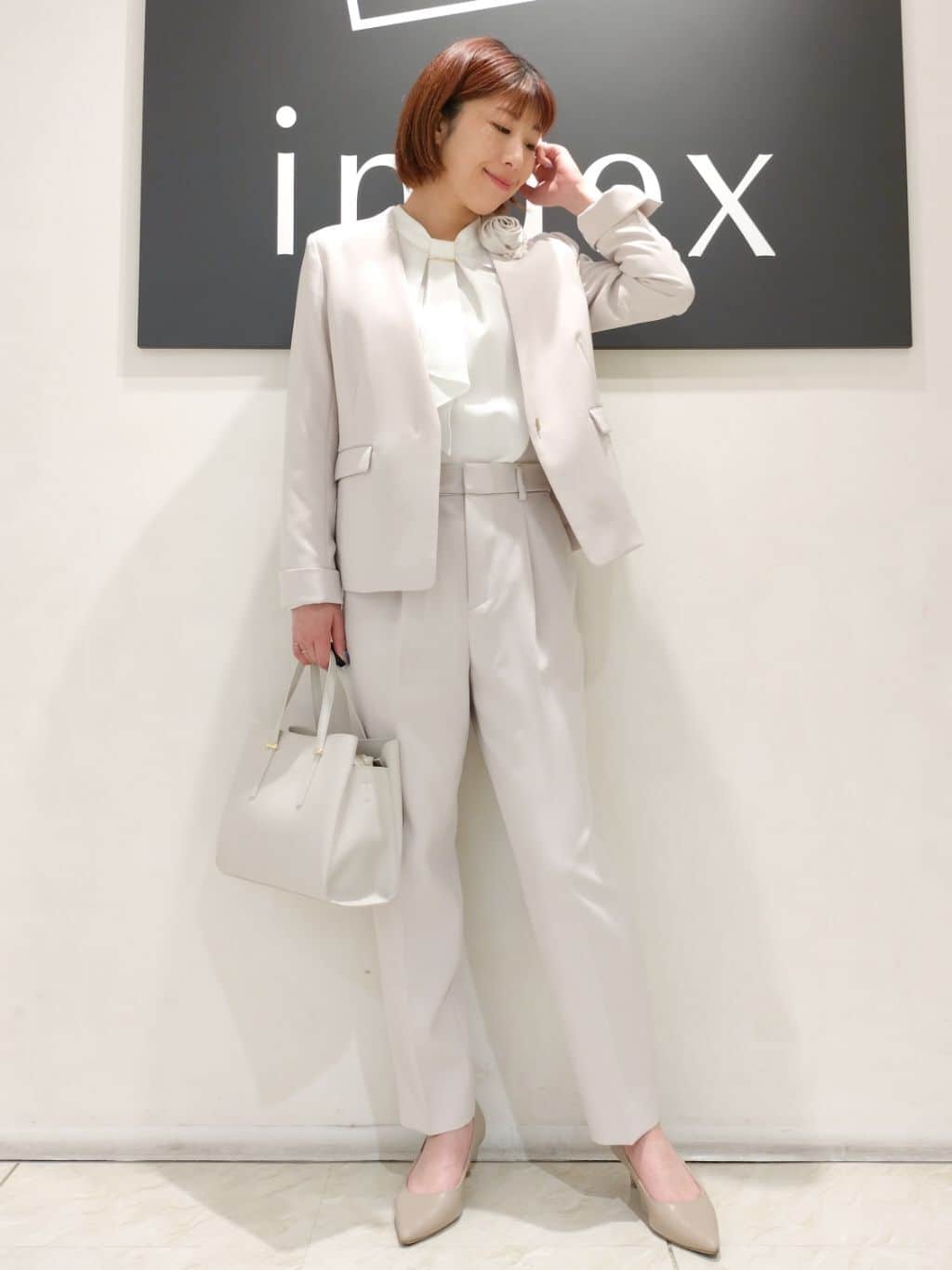 n.さんの「index｜◆ローズコサージュ」を使ったコーディネート