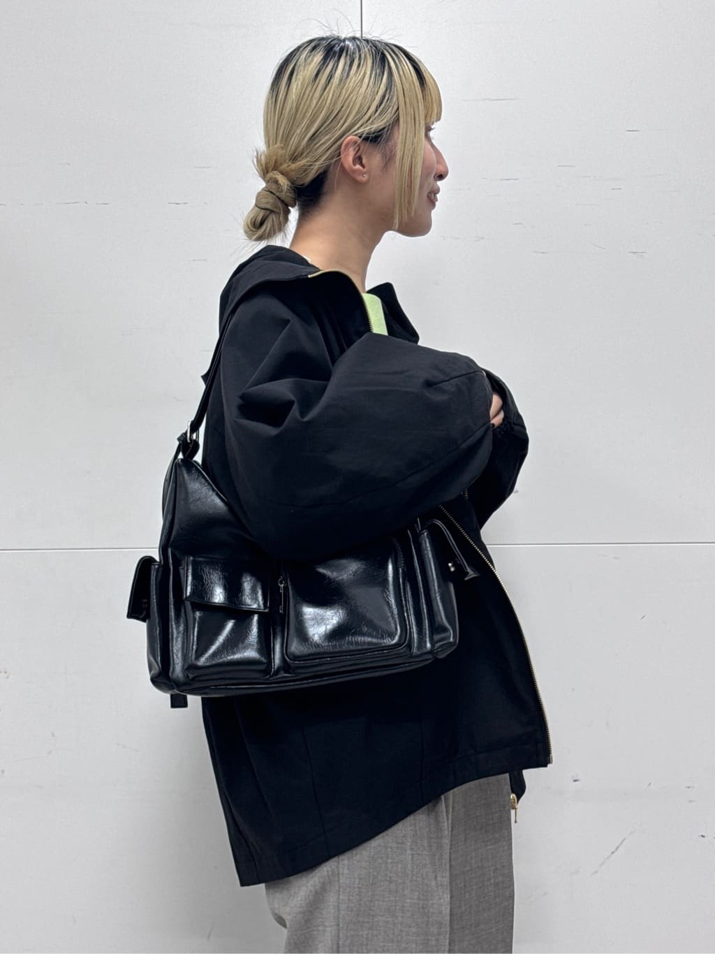 omaさんの「THE SHOP TK｜◆ドルマン袖釦ニット【洗濯機OK】」を使ったコーディネート