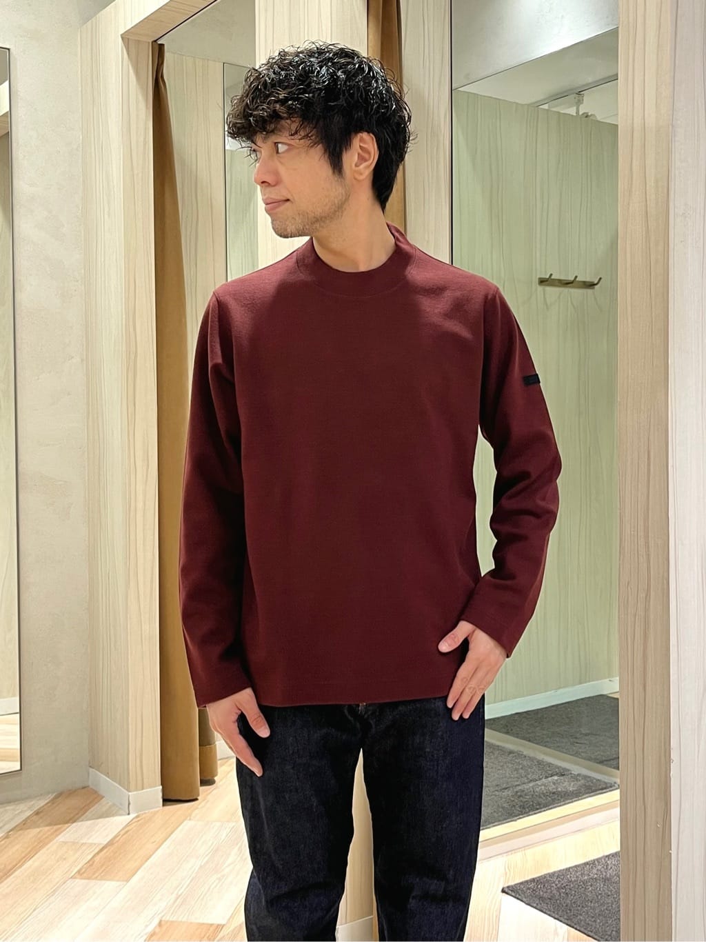 URAさんの「TAKEO KIKUCHI｜【3WAY】ジャカード グレンチェック ダウンライナー ブルゾン」を使ったコーディネート