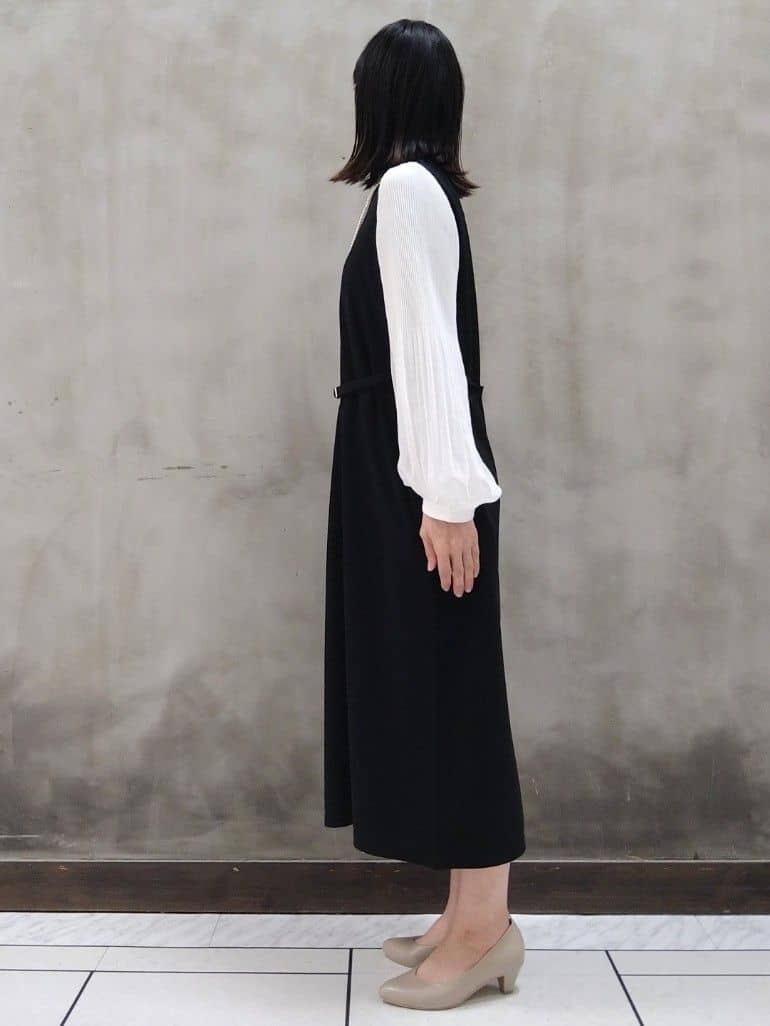 shioさんの「grove｜◆ベルト付き袖プリーツサックワンピース」を使ったコーディネート