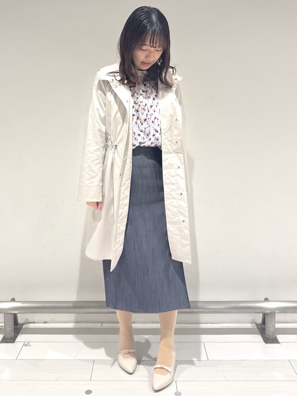 Azusaさんの「Reflect｜◆【マシンウォッシュ可／セットアップ可】パフスリーブプリントブラウス」を使ったコーディネート