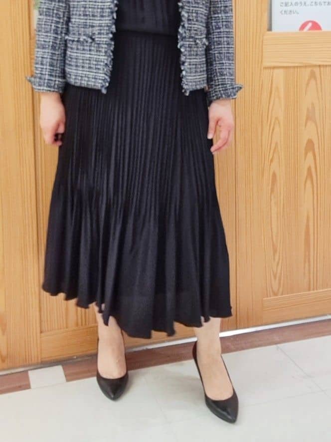 ますこさんの「UNTITLED｜◆【入卒/セレモニー/通勤】ラメツイード ノーカラージャケット」を使ったコーディネート