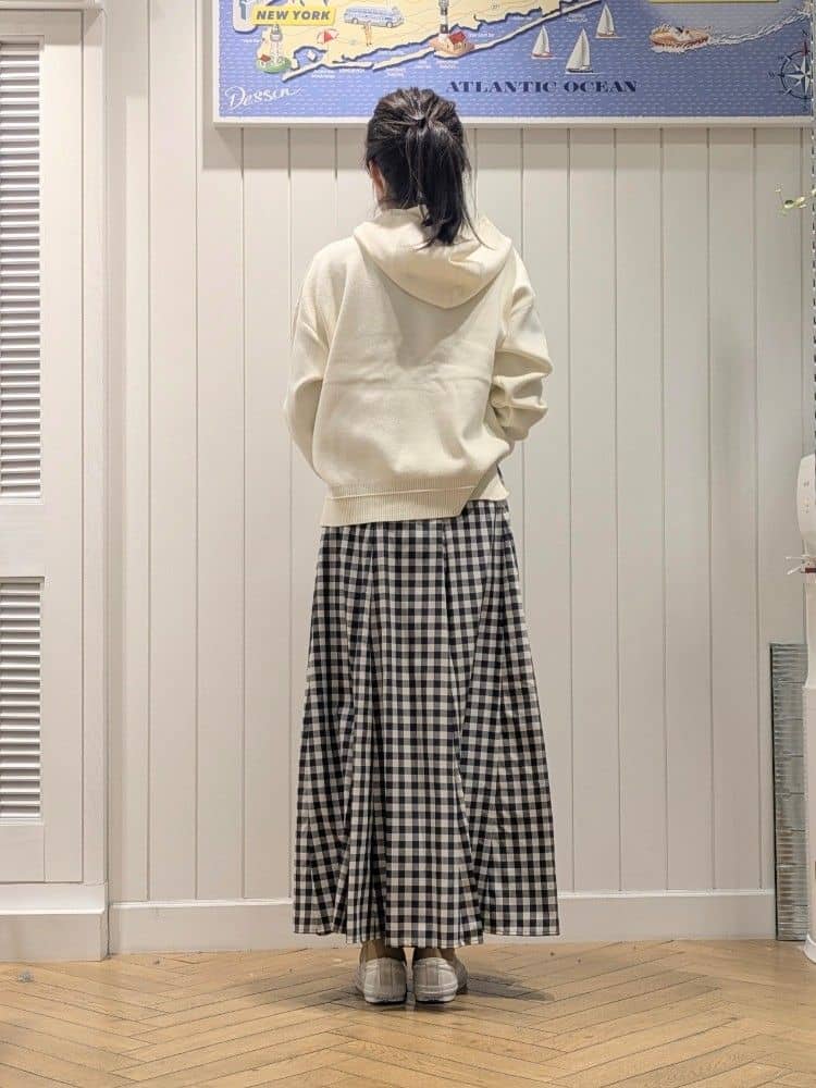 keikoさんの「Dessin｜◆【ウエストゴム・4サイズ展開】映えチェック柄スカート（XS～L）」を使ったコーディネート