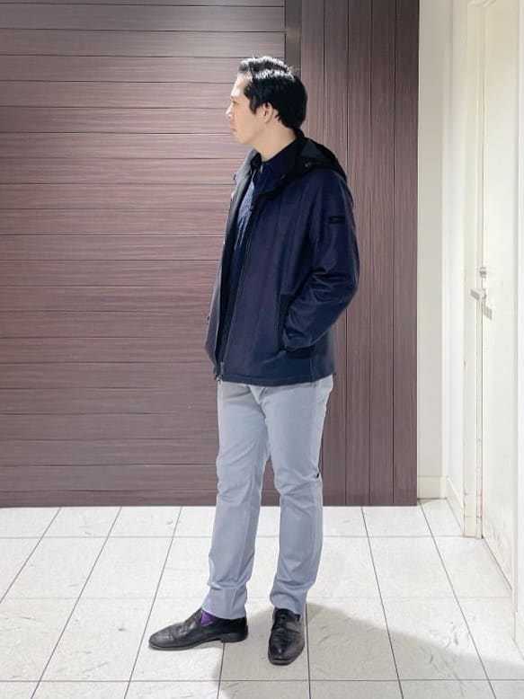 ToyoPさんの「TAKEO KIKUCHI｜【全7サイズ&times;8色展開！】トップマルチヘリンボン パンツ」を使ったコーディネート