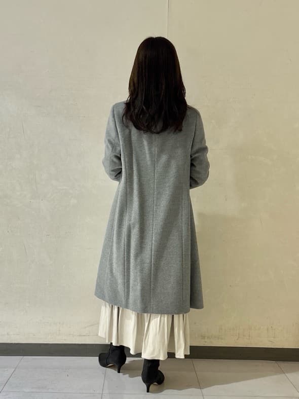 kyokaさんの「UNTITLED｜【日本製／2WAY衿】スタンドカラー ロングコート」を使ったコーディネート