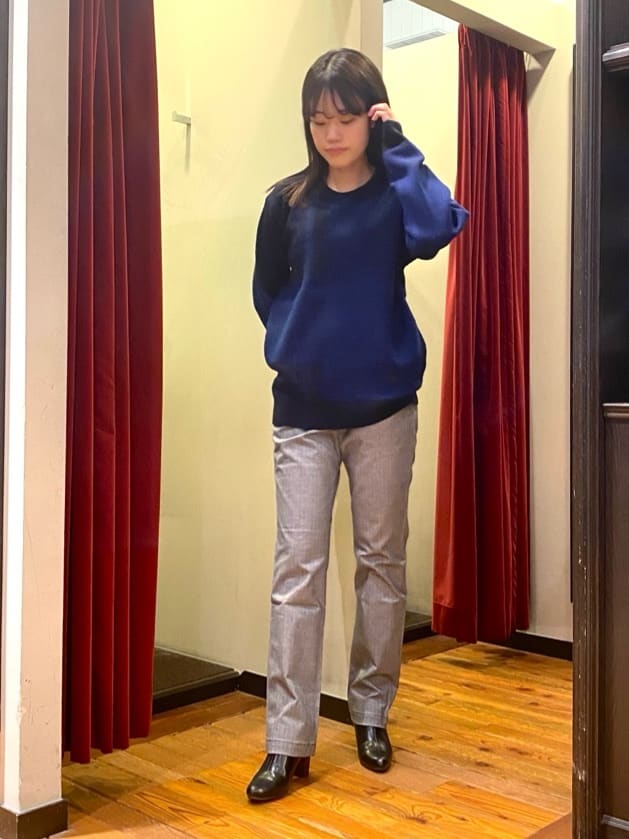 かわぴーさんの「TAKEO KIKUCHI｜【Made in JAPAN】播州織 ヘリンボン ストレート パンツ」を使ったコーディネート