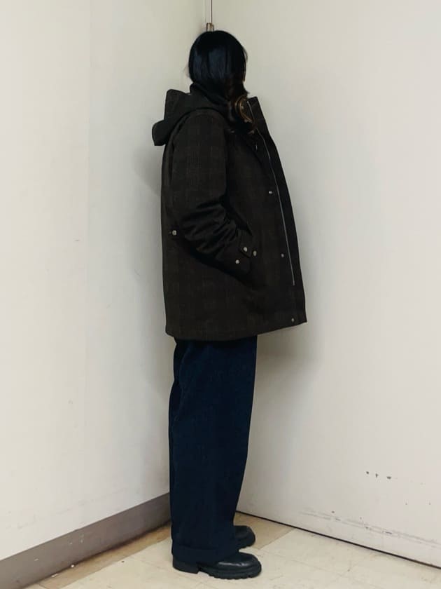 iwさんの「TAKEO KIKUCHI｜【3WAY】ジャカード グレンチェック ダウンライナー ブルゾン」を使ったコーディネート