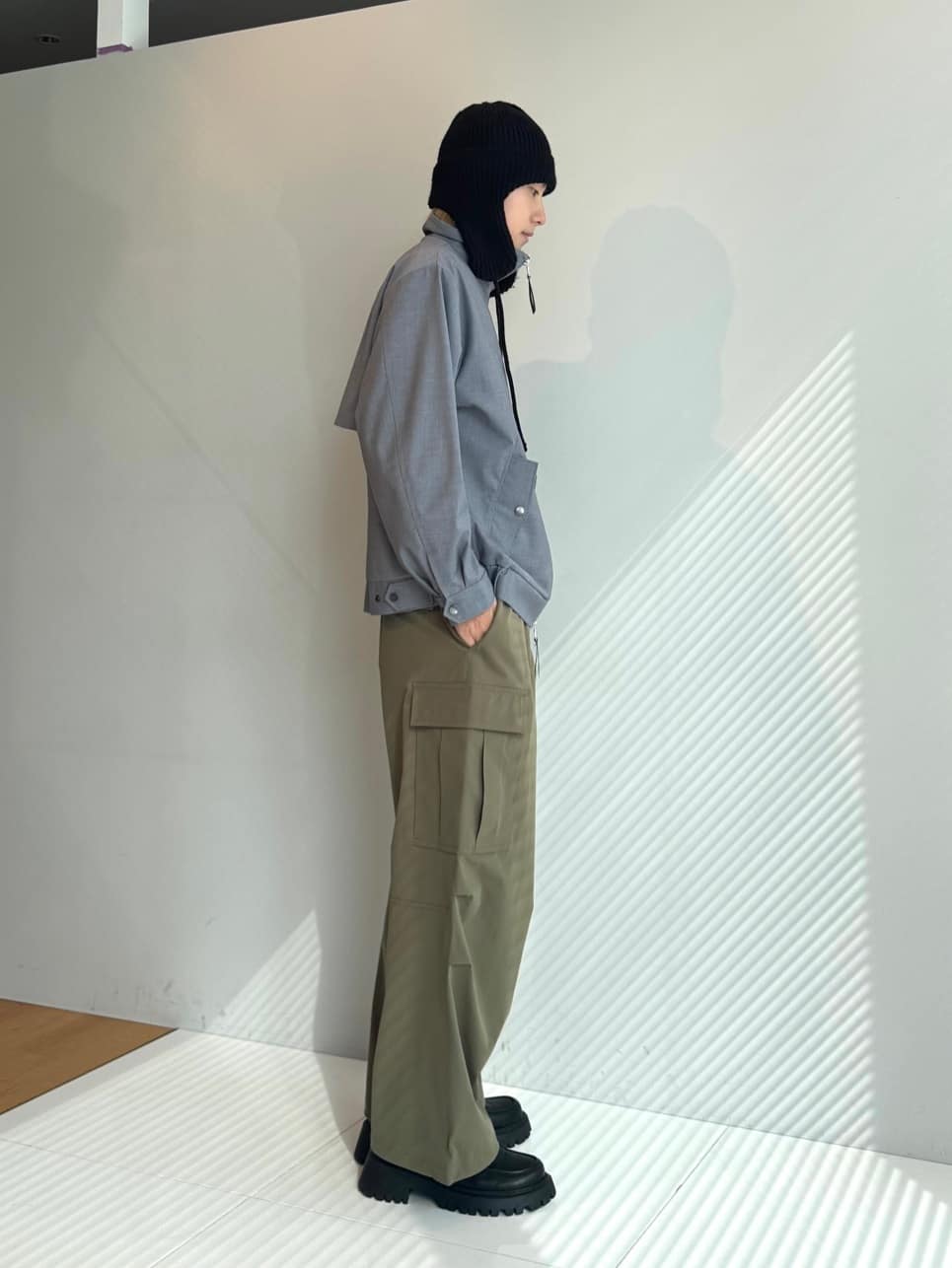 simさんの「tk.TAKEO KIKUCHI｜◆梳毛調TRスタンドブルゾン」を使ったコーディネート