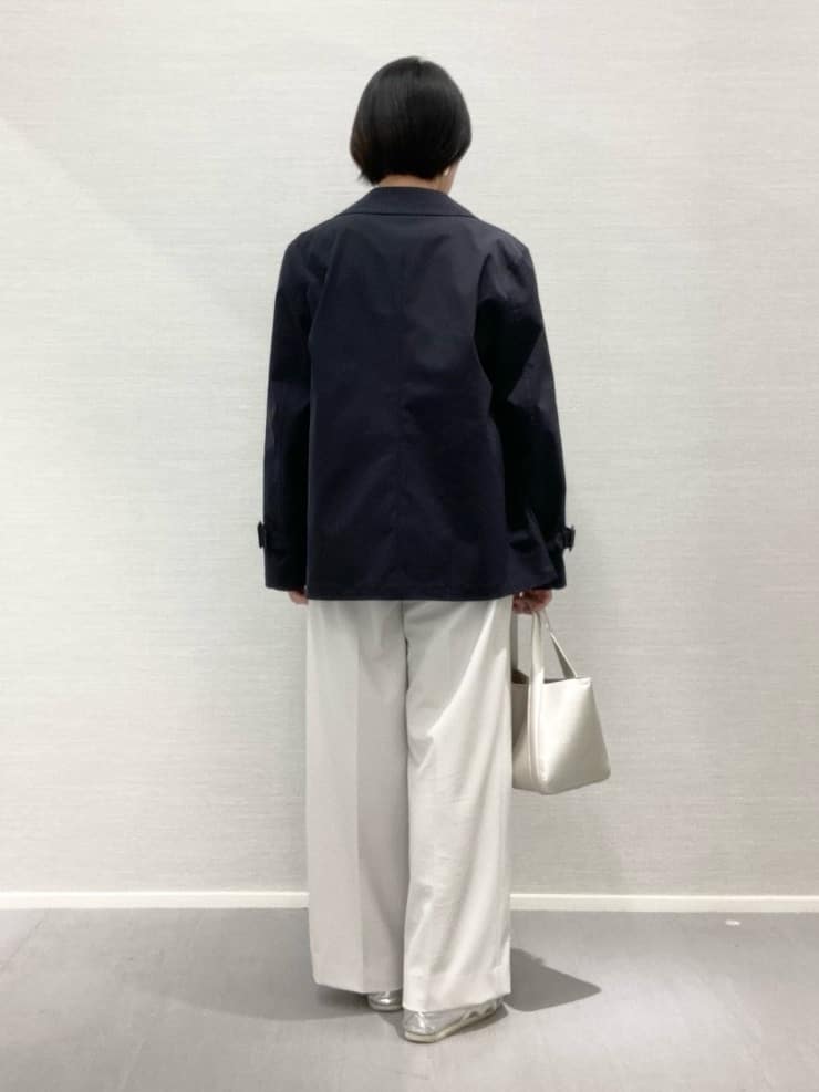 Yukoさんの「UNTITLED｜◆【後ろウエストゴム/きれいめ】ストレッチ ワイドパンツ」を使ったコーディネート
